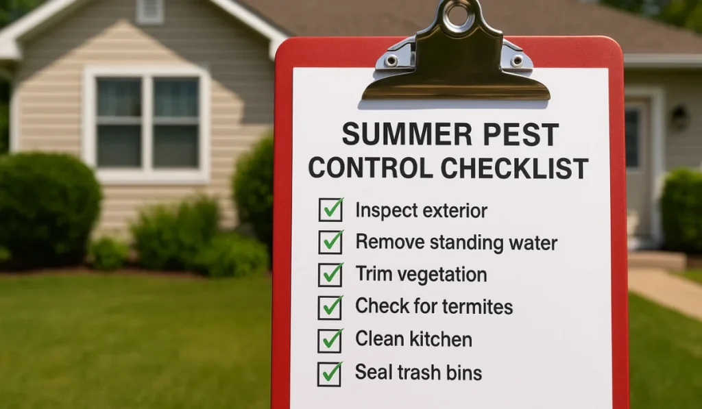 Summer Pest Control Checklist